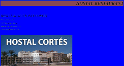 Desktop Screenshot of hostalcortes.net