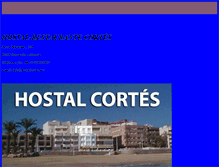 Tablet Screenshot of hostalcortes.net